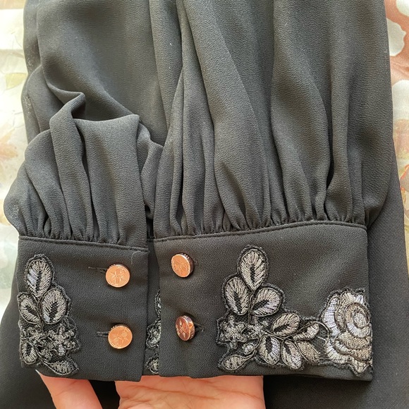 Ted Baker Embroidered Collar Long Sleeve Shirtdress - Picture 13 of 15